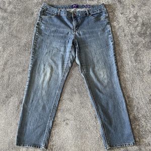 Just My Size JMS Classic Fit Denim Jeans Womens Size 18W Average Light Wash